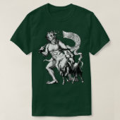 Azazel gevallen engel en zondebok vector illustrat t-shirt (Design voorkant)