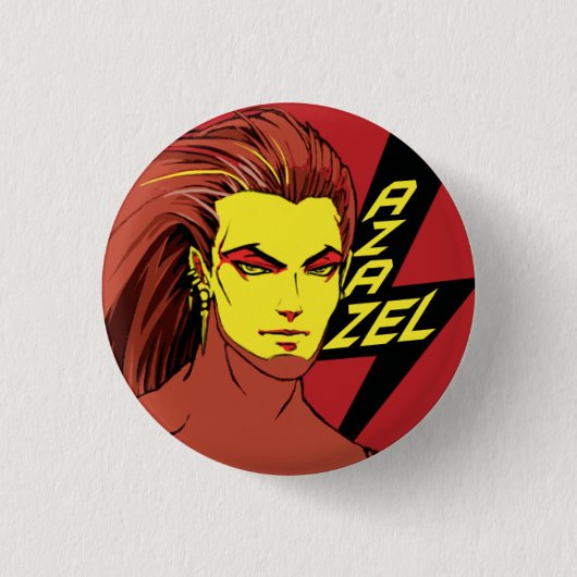 Azazel Ronde Button 3,2 Cm (Voorkant)