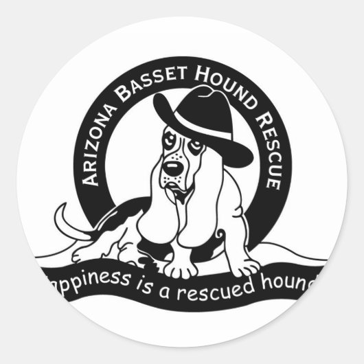 AZBHR LOGO RONDE STICKER (Voorkant)