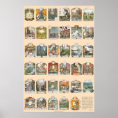 Azbuka (Alphabet) van Alexander Benois Poster (Voorkant)