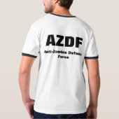 AZDF: Anti-Zombie Defense Force T-shirt (Achterkant volledig)