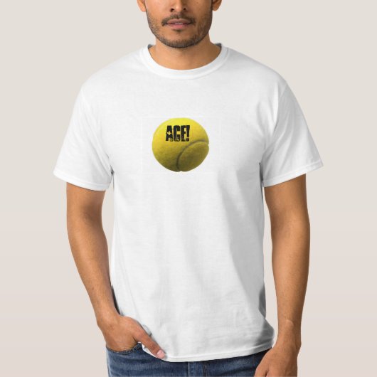 AZE GROTE GEEL TENNIS BALL! T-SHIRT (Voorkant)