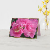 Azeleas & Gold Bfly-customize elke gelegenheid Kaart (Gele Bloem)