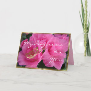 Azeleas & Gold Bfly-customize elke gelegenheid Kaart