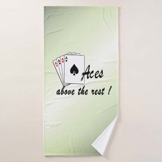 Azen Boven de Rest Groen Badhanddoek (Badhanddoek)