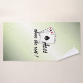 Azen Boven de Rest Groen Badhanddoek (Badhanddoek)