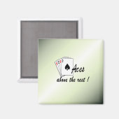 Azen Boven de Rest Groen Magneet (Voorkant / Achterkant)