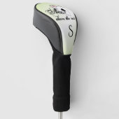 Azen boven de rest Initial Groen Initial Golfheadcover (Schuin)
