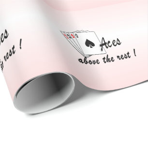 Azen Boven de Rest Rood Cadeaupapier