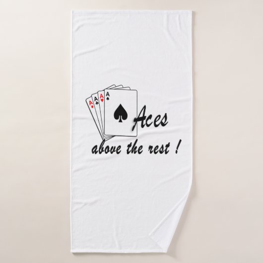 Azen Boven de Rest Wit Badhanddoek (Badhanddoek)