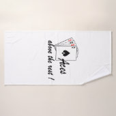 Azen Boven de Rest Wit Badhanddoek (Badhanddoek)