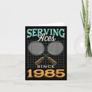 Azen serverend sinds 1985 Badmintonliefhebber 40e Kaart