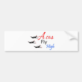 Azen vliegen hoog bumpersticker