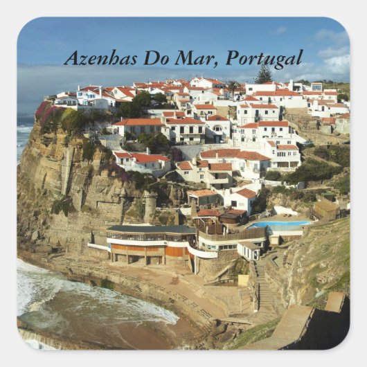 Azenhas Do Mar, Portugal, Vierkante Sticker (Voorkant)
