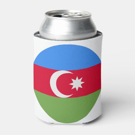 Azerbaijan Flag Blikjeskoeler (Blikje Voorkant)