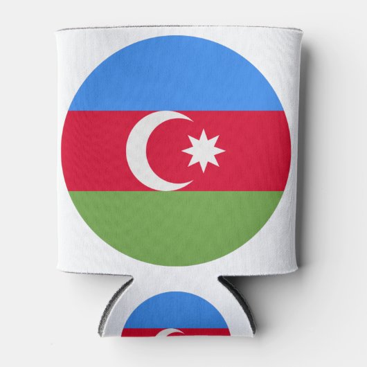 Azerbaijan Flag Blikjeskoeler (Voorkant)