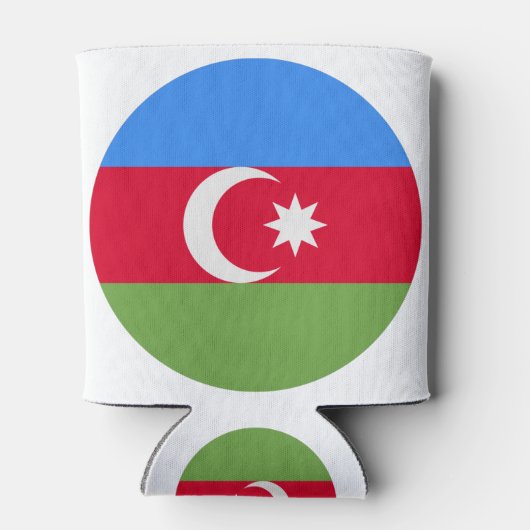Azerbaijan Flag Blikjeskoeler (Achterkant)