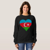 Azerbaijan Flag Heart Azerbaijan  Love Azerbaijan Trui (Voorkant volledig)