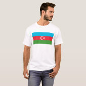 Azerbaijan Flag T-Shirt, Patriotic T-Shirts (Voorkant volledig)