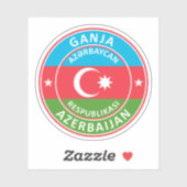 Azerbaijan, Ganja Sticker (Vel)
