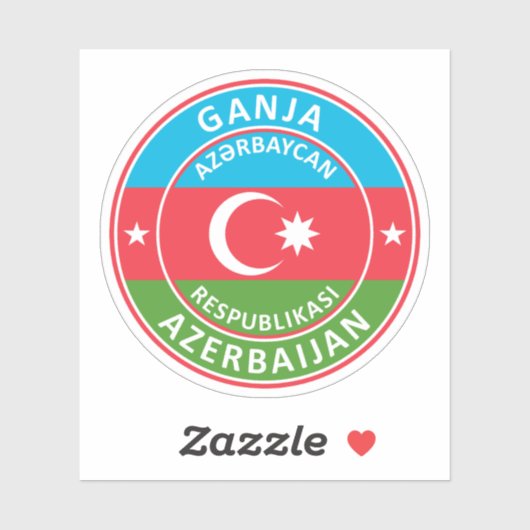 Azerbaijan, Ganja Sticker (Vel)