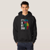 Azerbaijani And Beninese Mix DNA Flag Heritage Hoodie (Voorkant volledig)