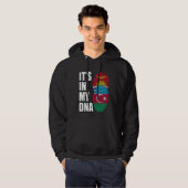 Azerbaijani And Kiribati Mix DNA Heritage Flag Hoodie (Voorkant volledig)
