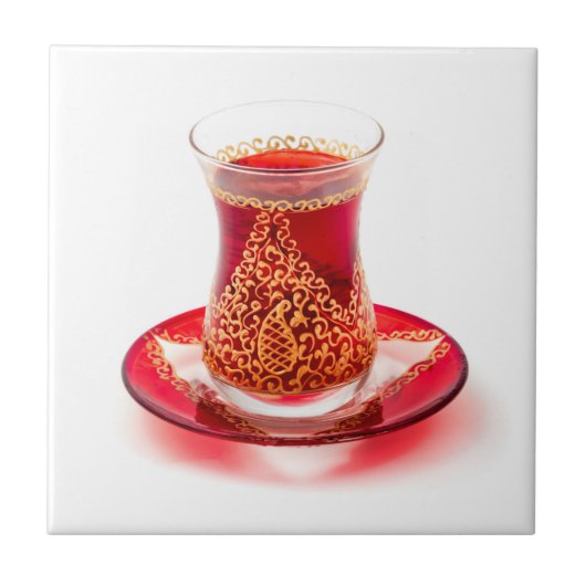Azerbaijani tea tegeltje (Voorkant)