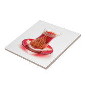 Azerbaijani tea tegeltje (Zijkant)