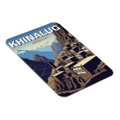 Azerbeidzjaans Khinalug-bergdorp Magneet (Rechterzijde)