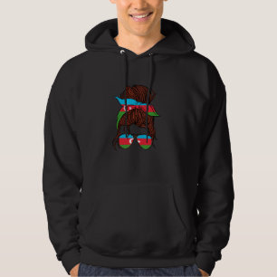 Azerbeidzjaanse Vlag Azerbeidzjaanse Trots Vrouw W Hoodie