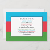 Azerbeidzjaanse vlag, Azerbeidzjan bruiloft Kaart (Voorkant)