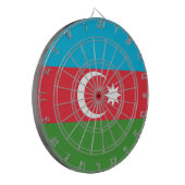 Azerbeidzjaanse vlag (Azerbeidzjan) Dartbord (Voorkant Links)
