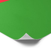 Azerbeidzjaanse vlag (Azerbeidzjan) Poster (Hoek)