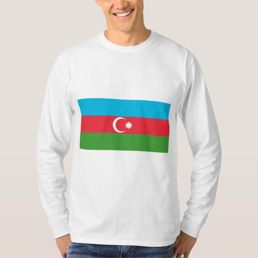 Azerbeidzjaanse vlag (Azerbeidzjan) T-shirt (Voorkant)