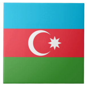 Azerbeidzjaanse vlag (Azerbeidzjan) Tegeltje