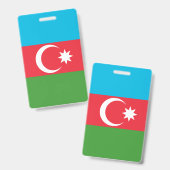 Azerbeidzjaanse vlag badge (Voor- en achterkant)