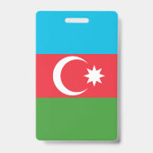 Azerbeidzjaanse vlag badge (Achterkant)