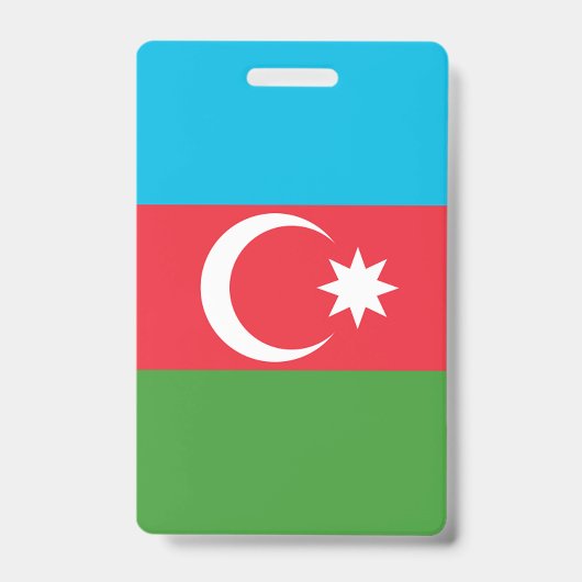 Azerbeidzjaanse vlag badge (Voorzijde)