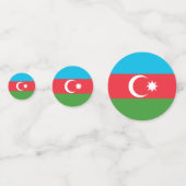 Azerbeidzjaanse vlag confetti (Achterkanten)