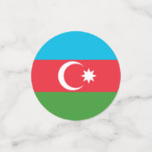 Azerbeidzjaanse vlag confetti (Kleine voorkant)