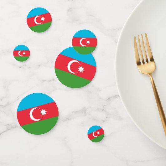 Azerbeidzjaanse vlag confetti (Groep)