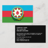 Azerbeidzjaanse vlag en nationaal embleem, Azerbei Visitekaartje (Voorkant / Achterkant)