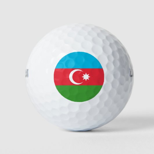 Azerbeidzjaanse vlag golfballen (Voorkant)
