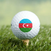 Azerbeidzjaanse vlag golfballen (Insitu Shirt)