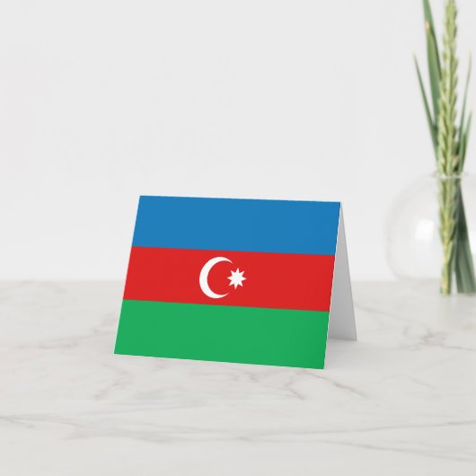 Azerbeidzjaanse vlag Notitiekaart (Voorkant)