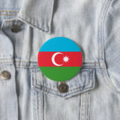 Azerbeidzjaanse vlag ronde button 7,6 cm (In situ)