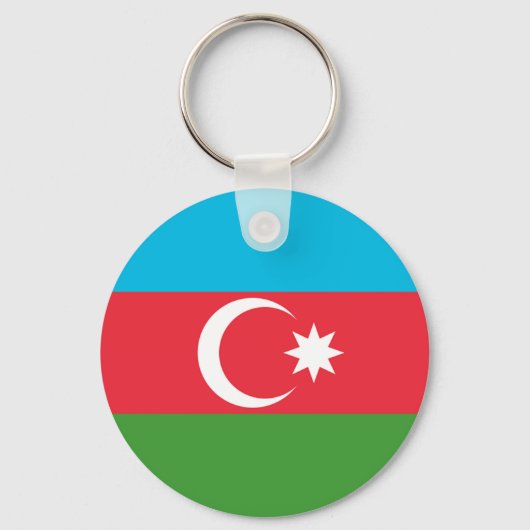Azerbeidzjaanse vlag sleutelhanger (Voorkant)