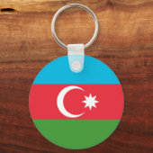 Azerbeidzjaanse vlag sleutelhanger (Voorkant)