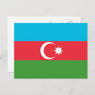 Azerbeidzjaanse vlag, vlag van Azerbeidzjan Briefkaart